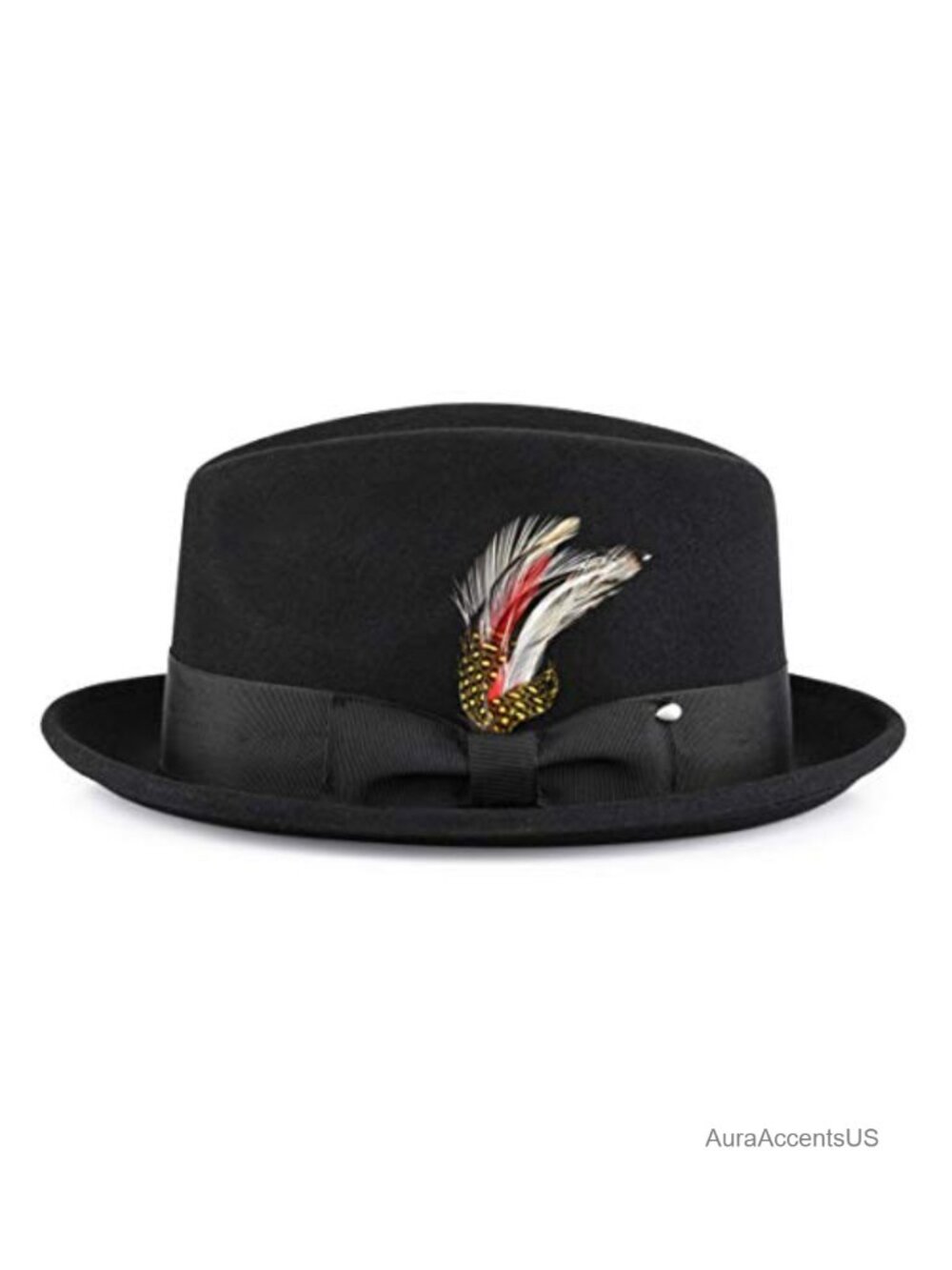 Short Brim Fedora Hat 100% Wool Crushable Stain Resistant Packable